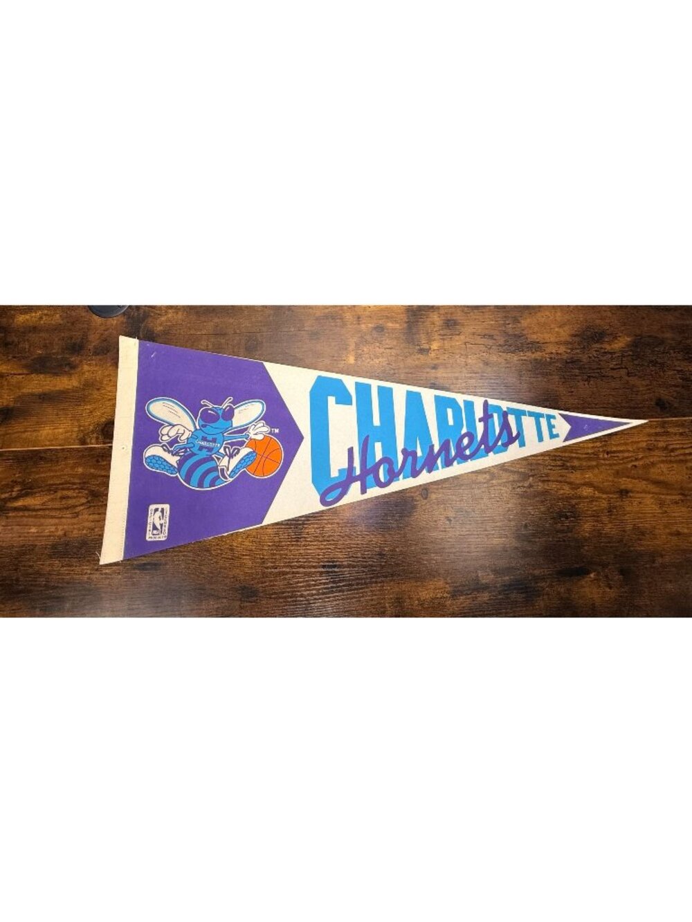 Charlotte Hornets Vintage NBA Licensed Pennant Basketball Memorabilia 30 inches